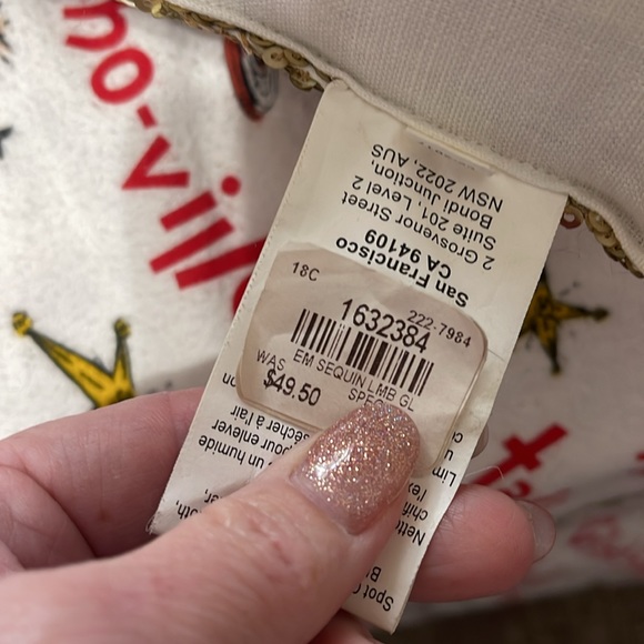 Gold sequin pottery barn pillow - Picture 3 of 4